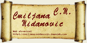 Cmiljana Midanović vizit kartica